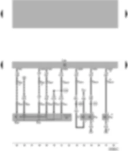 Wiring Diagram  VW PASSAT 2000 - Diesel direct injection system control unit - cruise control system (CCS) switch - brake light switch - clutch pedal switch