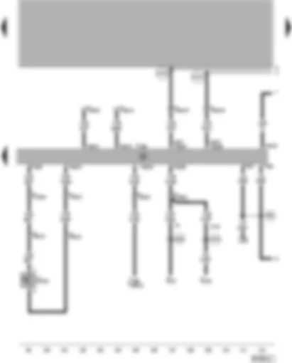 Wiring Diagram  VW PASSAT 2000 - Diesel direct injection system control unit - low fuel level sender