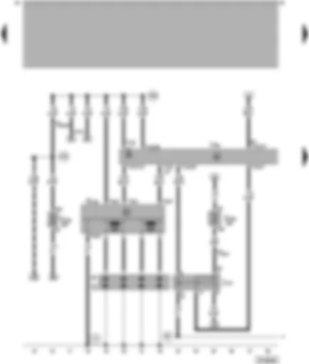 Wiring Diagram  VW PASSAT 2000 - Simos control unit - ignition system - terminal 30 voltage supply relay