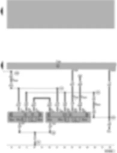 Wiring Diagram  VW PASSAT 2000 - Convenience system central control unit - interior lights - interior monitoring sensor