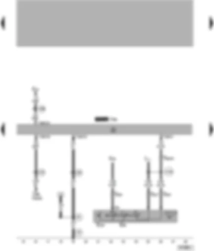 Wiring Diagram  VW PASSAT 2000 - Control unit for multi-function unit - switch and button for CCS