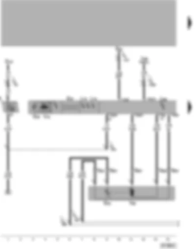 Wiring Diagram  VW PASSAT 1998 - Climatronic control unit - temperature flap positioning motor