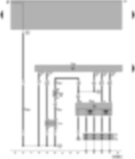 Wiring Diagram  VW PASSAT 2001 - Ignition system - Motronic control unit - current supply relay