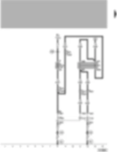 Wiring Diagram  VW PASSAT 1998 - Fog light relay - left and right fog lights