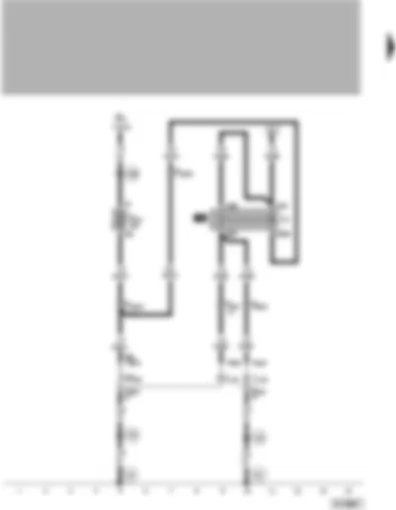 Wiring Diagram  VW PASSAT 2000 - Fog light relay - left and right fog lights