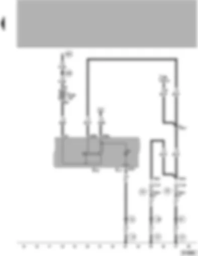 Wiring Diagram  VW PASSAT 2000 - Lighting switch - rear fog lights