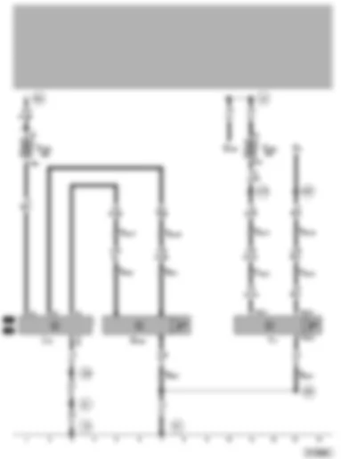 Wiring Diagram  VW PASSAT 2000 - Automatic anti-dazzle interior mirror - rain sensor - automatic intermittent wash/wipe relay