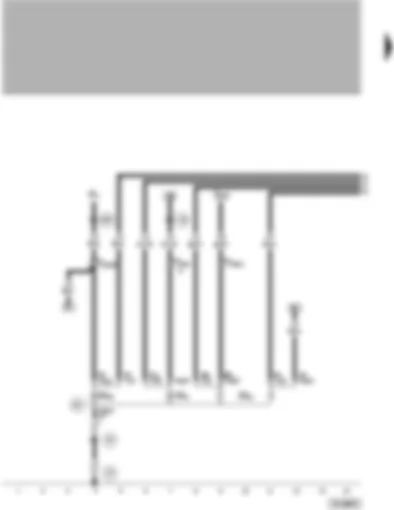 Wiring Diagram  VW PASSAT 2001 - Left reversing light - left turn signal - left brake and tail light bulb