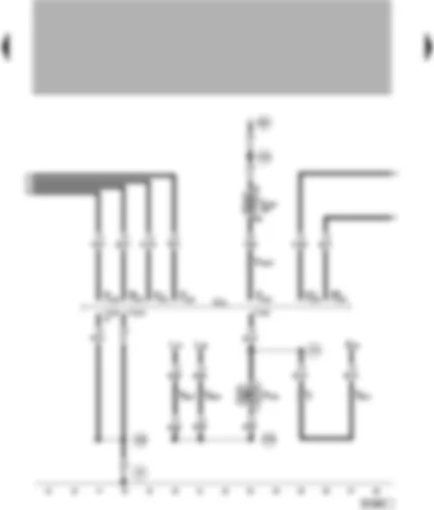 Wiring Diagram  VW PASSAT 2001 - Trailer towing socket - rear fog light cut-off