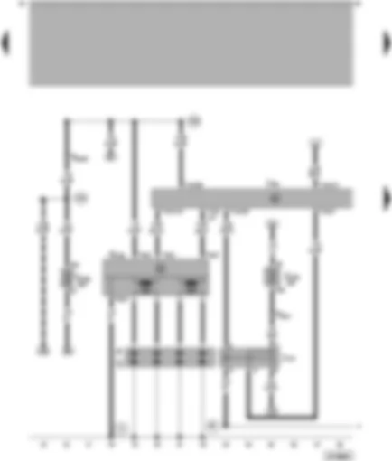 Wiring Diagram  VW PASSAT 2001 - Simos control unit - ignition system - voltage supply relay