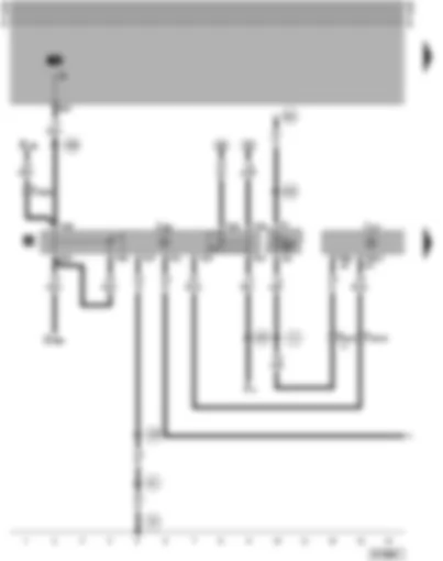 Wiring Diagram  VW PASSAT 2001 - Automatic gearbox control unit - starter inhibitor and reversing light relay
