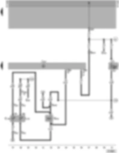 Wiring Diagram  VW PASSAT 2000 - Automatic gearbox control unit - selector lever lock solenoid - selector lever illumination