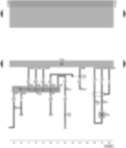 Wiring Diagram  VW PASSAT 1999 - Automatic gearbox control unit - multi-function switch - gearbox speed sender