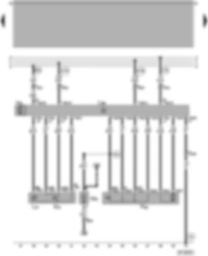 Wiring Diagram  VW PASSAT 2000 - Door control unit - locking unit for central locking - rear left window lifter - rear left entry light