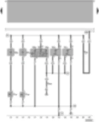 Wiring Diagram  VW PASSAT 2000 - Interior light - reading lights - illuminated make-up mirror