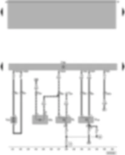 Wiring Diagram  VW PASSAT 2000 - Convenience system central control unit - tailgate/boot lid central locking and luggage compartment light for estate