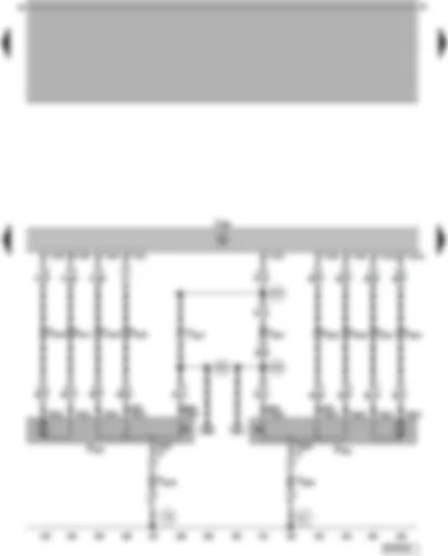 Wiring Diagram  VW PASSAT 2000 - Convenience electrics central control unit - central locking lock unit for door rear