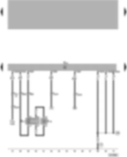 Wiring Diagram  VW PASSAT 2000 - Amplifier - rear right loudspeakers