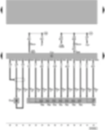 Wiring Diagram  VW PASSAT 2000 - Brake light switch - gearbox oil temperature sender - automatic gearbox control unit - solenoid valve - gearbox input speed sender