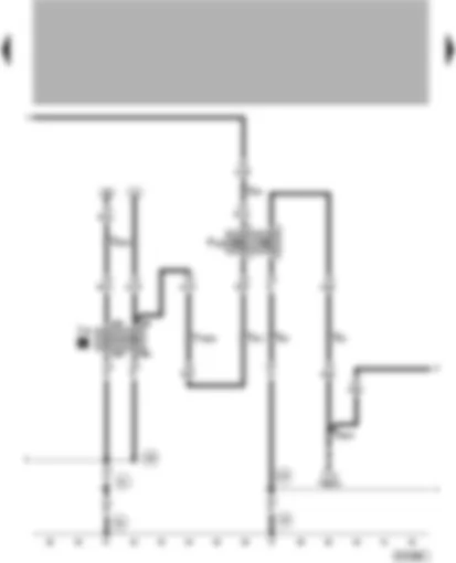 Wiring Diagram  VW PASSAT 2000 - Air conditioner pressure switch - radiator fan relay