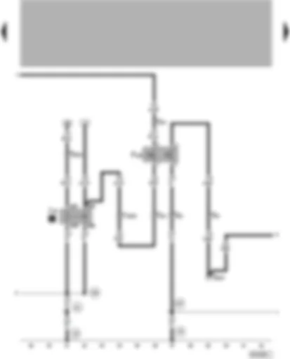 Wiring Diagram  VW PASSAT 2000 - Air conditioner pressure switch - radiator fan relay