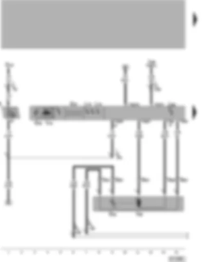 Wiring Diagram  VW PASSAT 2001 - Climatronic control unit - temperature flap control motor - temperature sensor blower