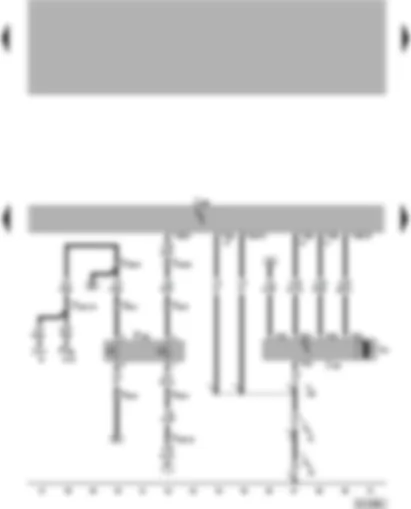 Wiring Diagram  VW PASSAT 2000 - Climatronic control unit - fresh air blower front - air conditioner pressure switch