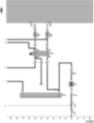 Wiring Diagram  VW PASSAT 2000 - Radiator fan relay - radiator fan series resistor