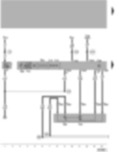 Wiring Diagram  VW PASSAT 2001 - Climatronic control unit - temperature flap control motor