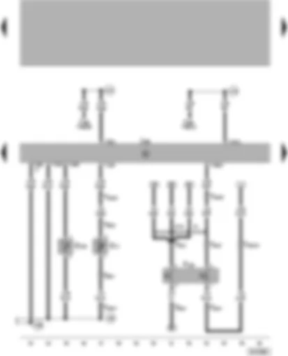 Wiring Diagram  VW PASSAT 2001 - Climatronic control unit - air conditioner pressure switch - ambient temperature sensor - vent temperature sender