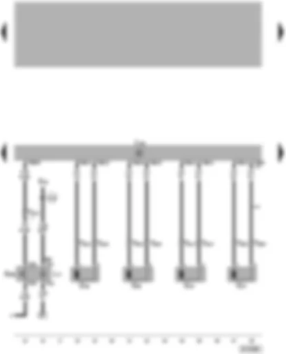 Wiring Diagram  VW PASSAT 2000 - ABS with EDL/TCS/ESP control unit - TCS/ESP button - speed sensor