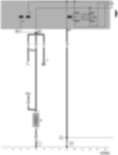 Wiring Diagram  VW PASSAT 2001 - Starter - battery - X-contact relief relay