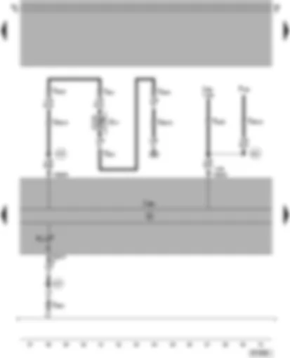 Wiring Diagram  VW PASSAT 2001 - Dash panel insert - alternator warning lamp - ambient temperature sensor