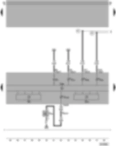 Wiring Diagram  VW PASSAT 2002 - Dash panel insert - rev counter - speedometer - brake fluid level warning contact