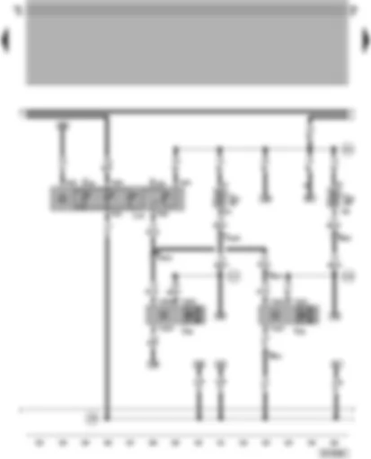 Wiring Diagram  VW PASSAT 2002 - Switch and instrument illumination regulator - headlight range control