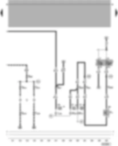 Wiring Diagram  VW PASSAT 2001 - Rear fog light - reversing light - reversing light switch