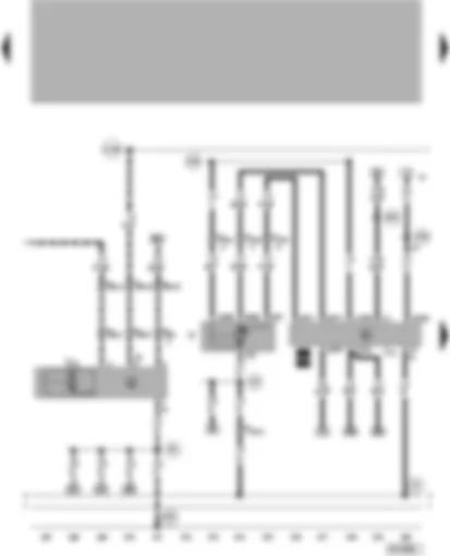 Wiring Diagram  VW PASSAT 2001 - Rear window wiper motor - wiper motor - automatic intermittent wash and wipe relay