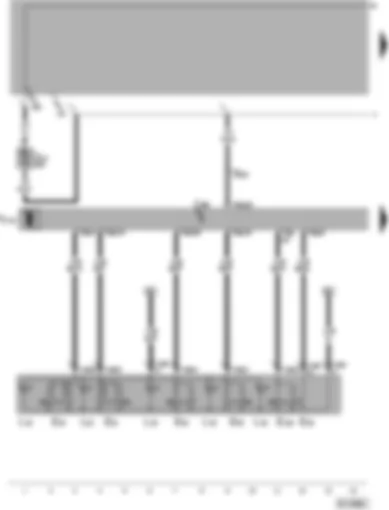 Wiring Diagram  VW PASSAT 2005 - Driver door control unit - window regulator switch in driver door