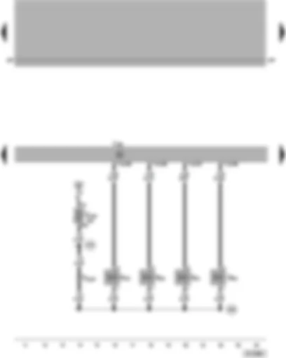 Wiring Diagram  VW PASSAT 2002 - Simos control unit - injectors