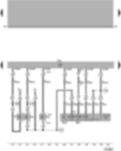 Wiring Diagram  VW PASSAT 2002 - Simos control unit - cruise control system (CCS) switch - brake light switch - clutch pedal switch