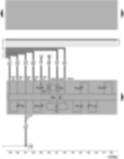 Wiring Diagram  VW PASSAT 2001 - Dash panel insert - optical and acoustic oil pressure warning - odometer display - coolant shortage and coolant temperature indicator - fuel gauge