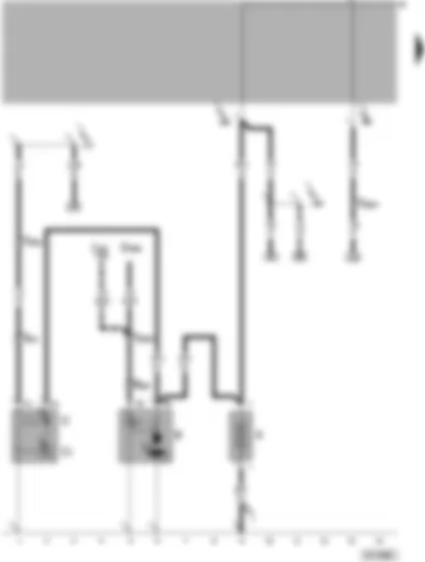 Wiring Diagram  VW PASSAT 2001 - Battery - starter - alternator - voltage regulator