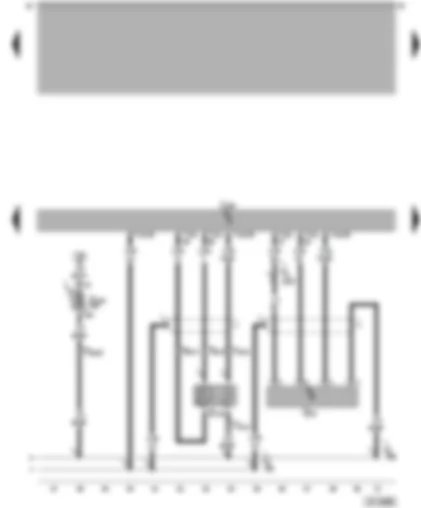 Wiring Diagram  VW PASSAT 2002 - Motronic control unit - Lambda probe - air mass meter