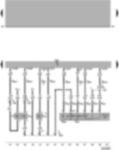 Wiring Diagram  VW PASSAT 2001 - Motronic control unit - cruise control system (CCS) switch - brake light switch - brake pedal switch for CCS - clutch pedal switch