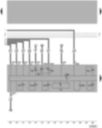 Wiring Diagram  VW PASSAT 2001 - Dash panel insert - optical and acoustic oil pressure warning - odometer display - coolant shortage and coolant temperature indicator - fuel gauge