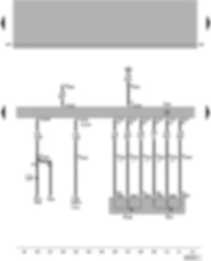 Wiring Diagram  VW PASSAT 2002 - Motronic control unit - accelerator position sender