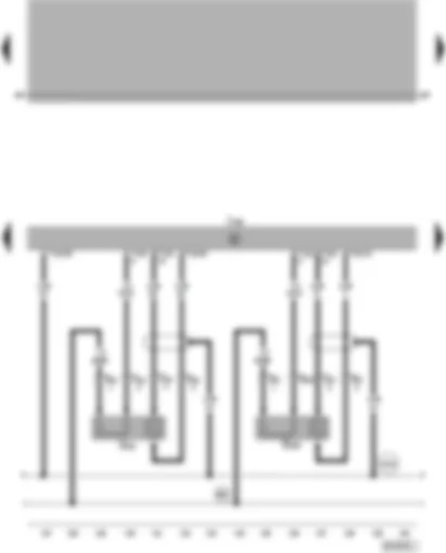 Wiring Diagram  VW PASSAT 2001 - Motronic control unit - Lambda probes
