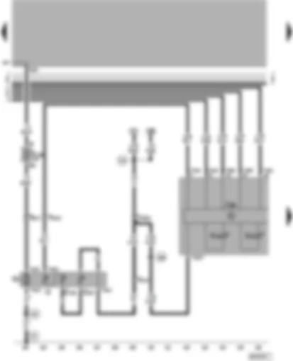 Wiring Diagram  VW PASSAT 2001 - Fuel pump - fuel gauge sender - dash panel insert - oil level warning lamp