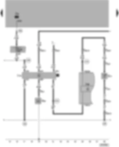 Wiring Diagram  VW PASSAT 2002 - Air conditioner cut-off control unit - air conditioning system magnetic coupling - ambient temperature sensor