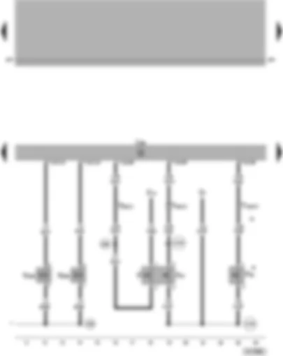 Wiring Diagram  VW PASSAT 2002 - Motronic control unit - brake light switch - brake pedal switch for CCS - clutch pedal switch - camshaft control valve